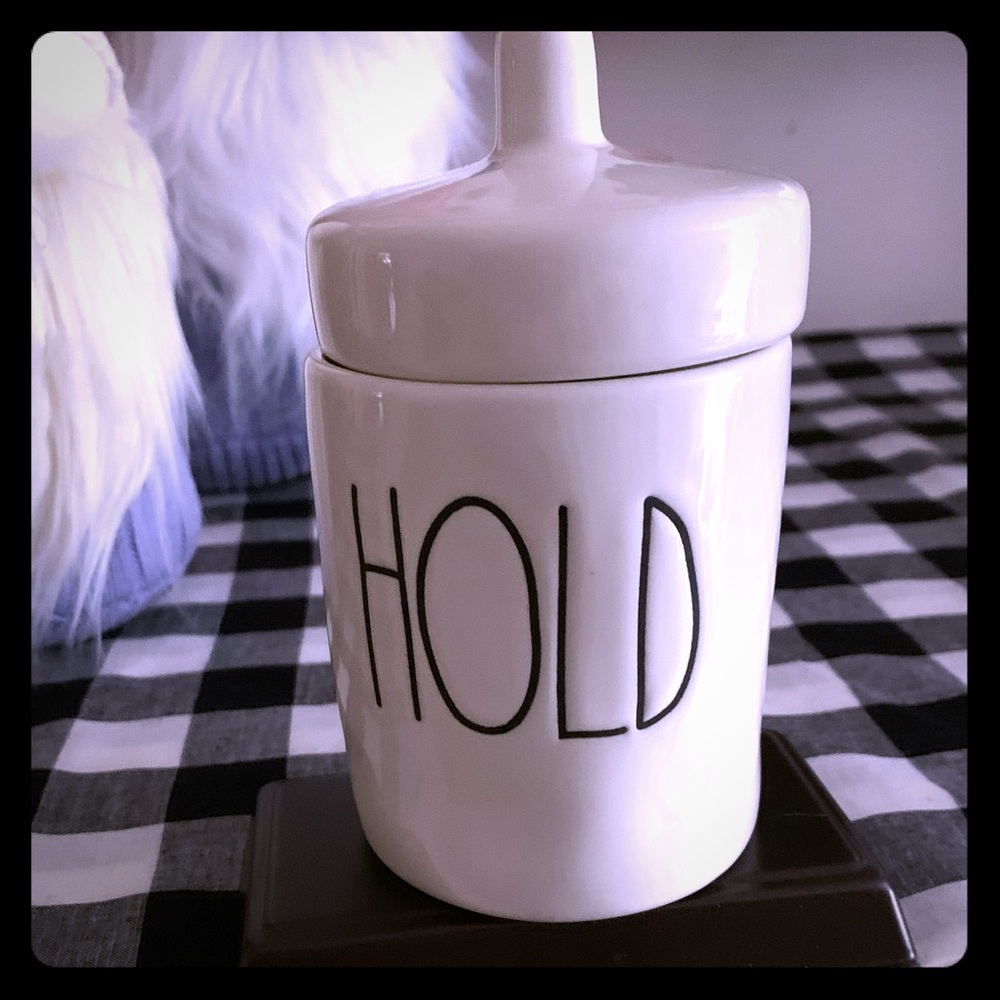 Rae Dunn small HOLD container with lid